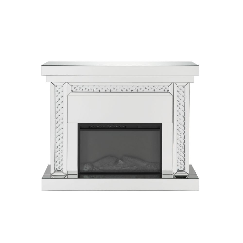 Nysa - 42" Fireplace - Mirrored & Faux Crystals - Urban Living Furniture (Los Angeles, CA)