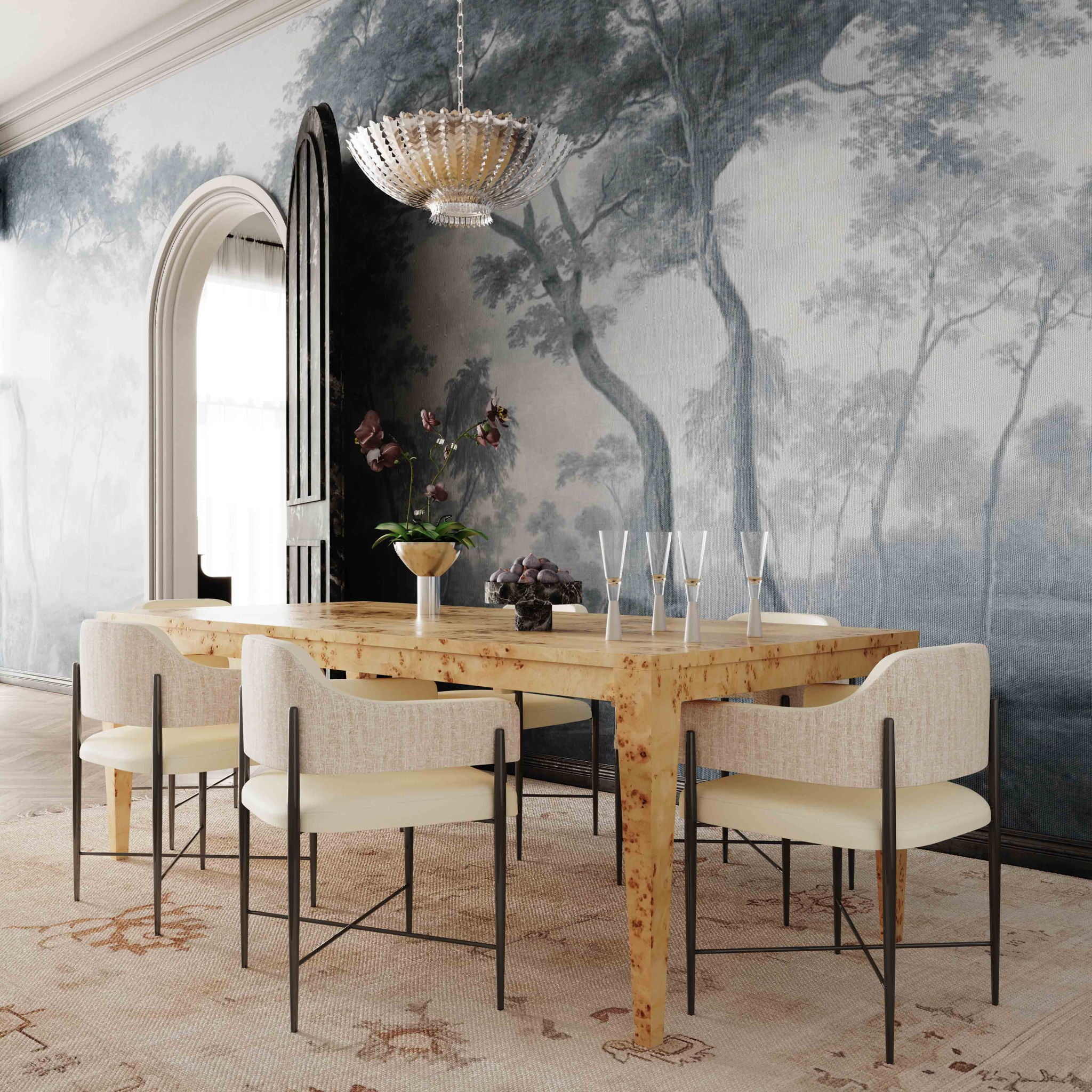 Sezanne - Vegan Leather 2-Tone Dining Chair