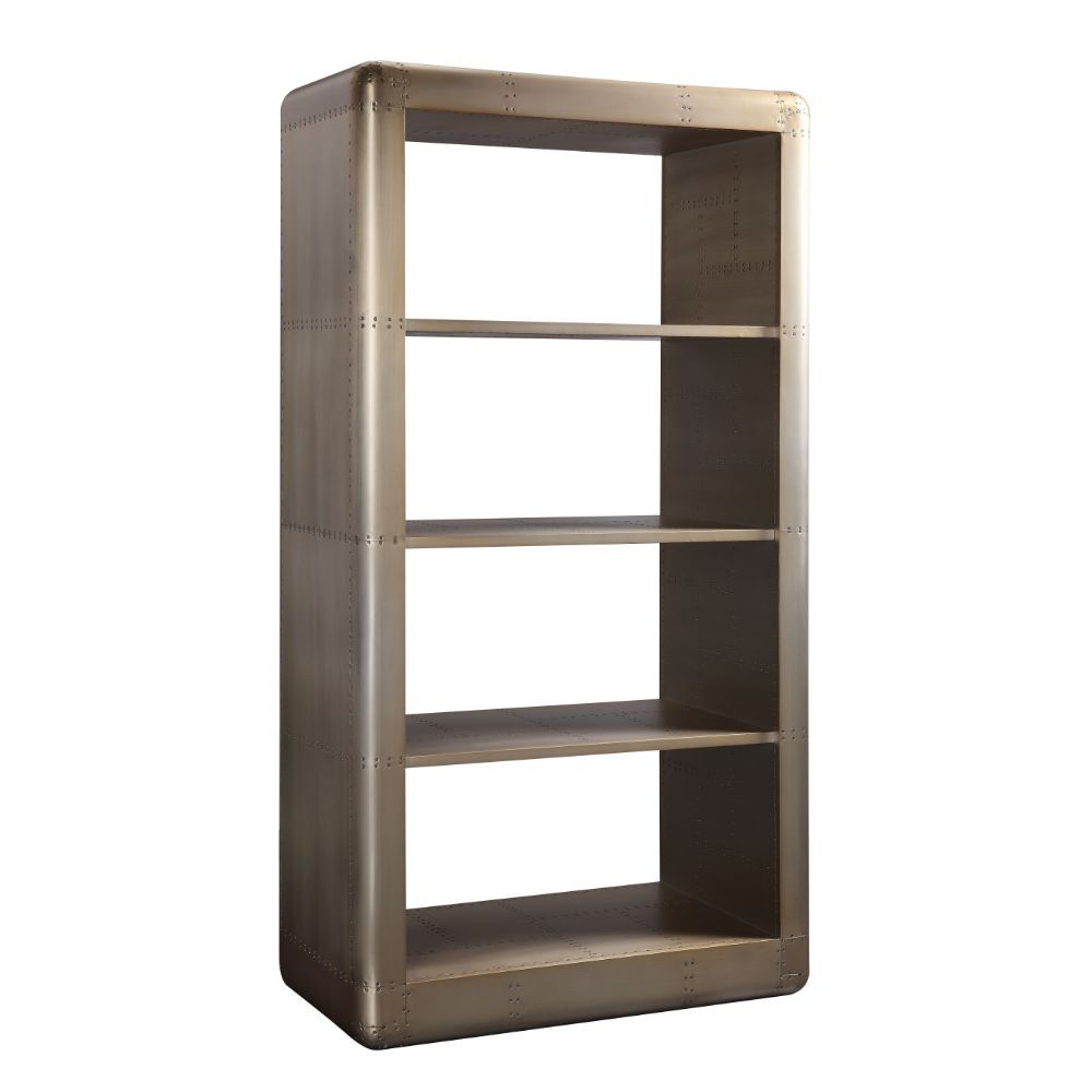 Jennavieve - Bookshelf - Gold Aluminum - Urban Living Furniture (Los Angeles, CA)