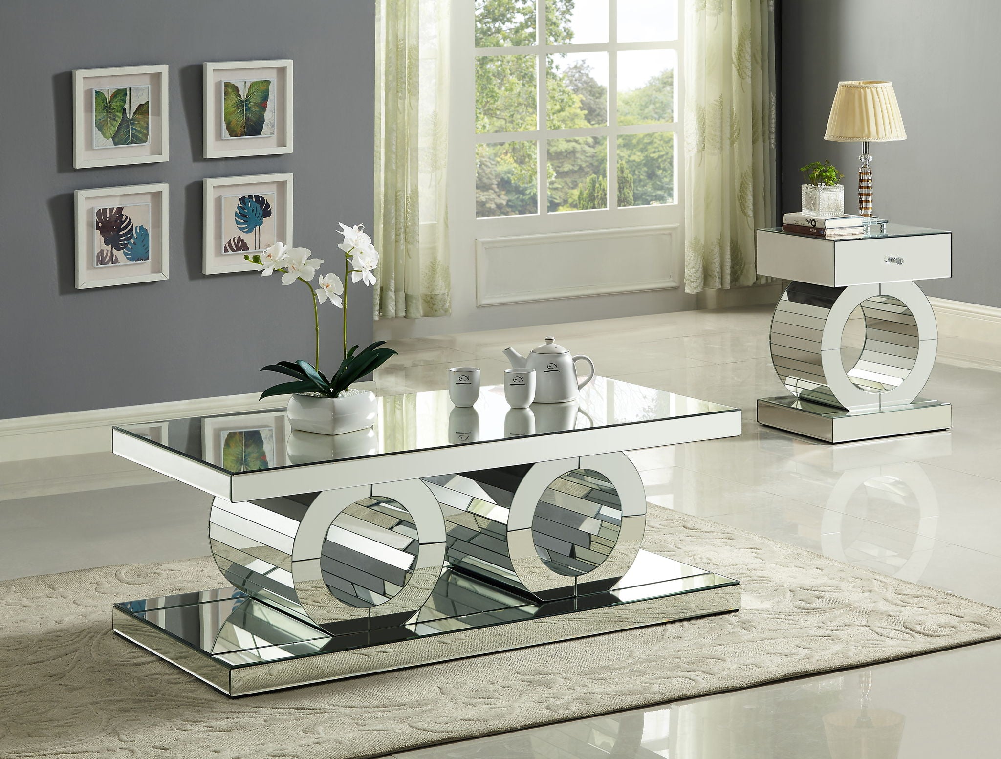 Jocelyn - Coffee Table - Pearl Silver - Urban Living Furniture (Los Angeles, CA)