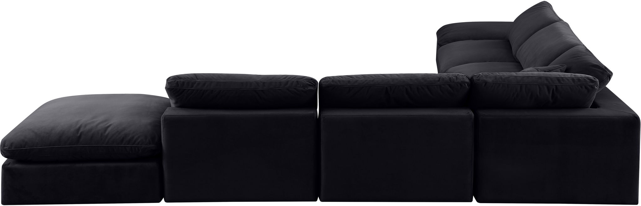 Comfy - 7 Piece Velvet Modular Corner Sectional - Urban Living Furniture (Los Angeles, CA)