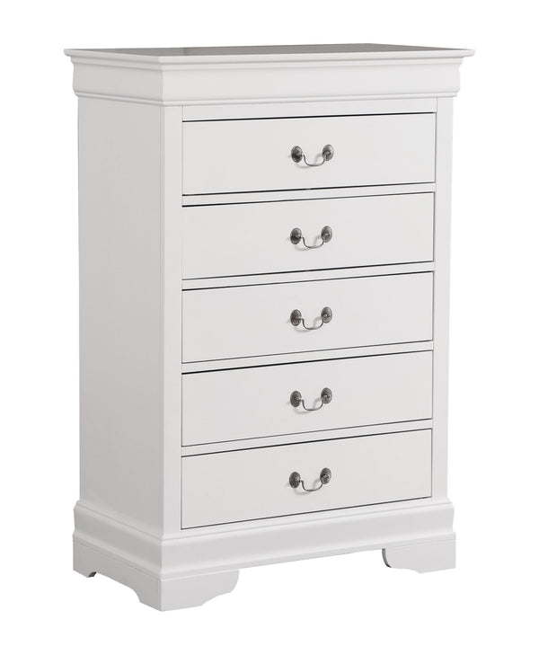 Traditional Style Storage Chest - White