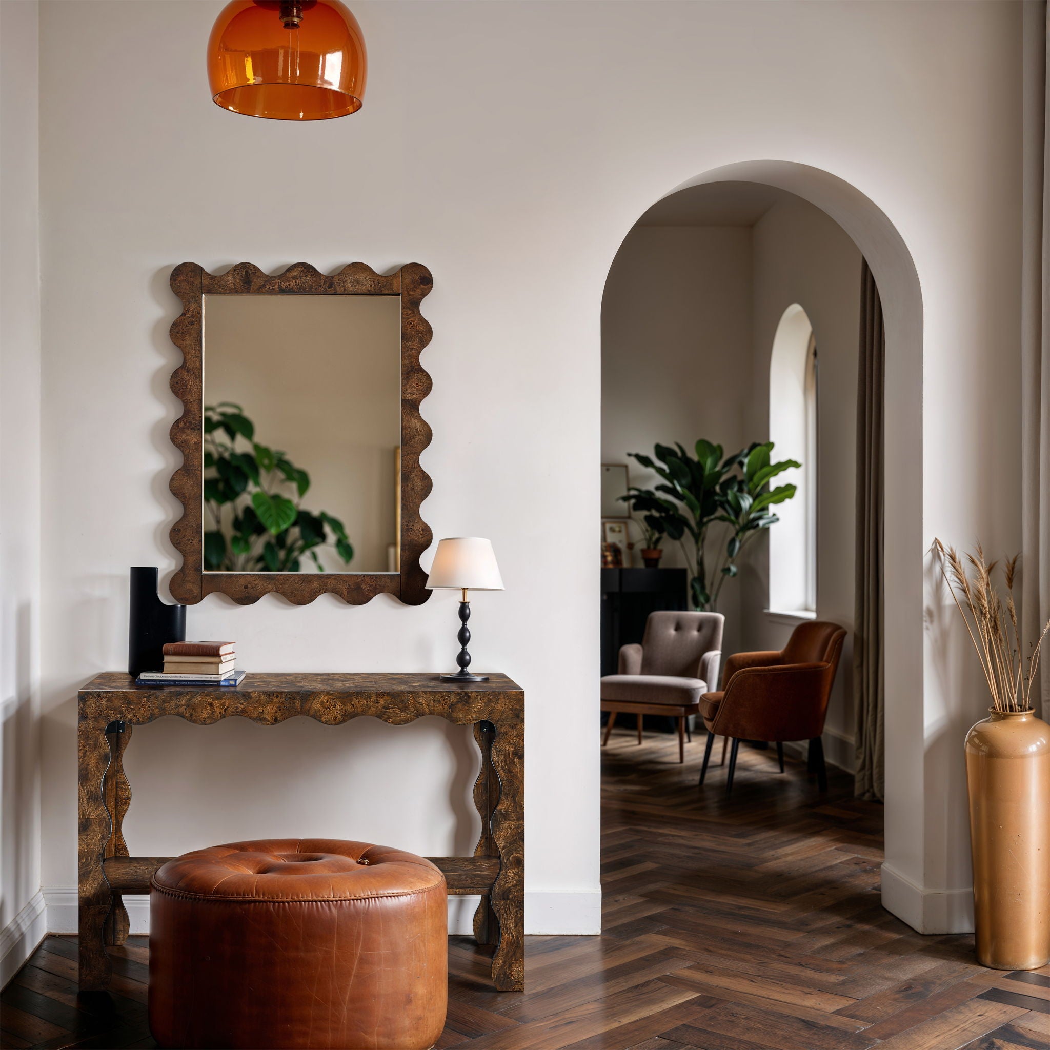 Vassa - Burl Veneer Console Table - Urban Living Furniture (Los Angeles, CA)