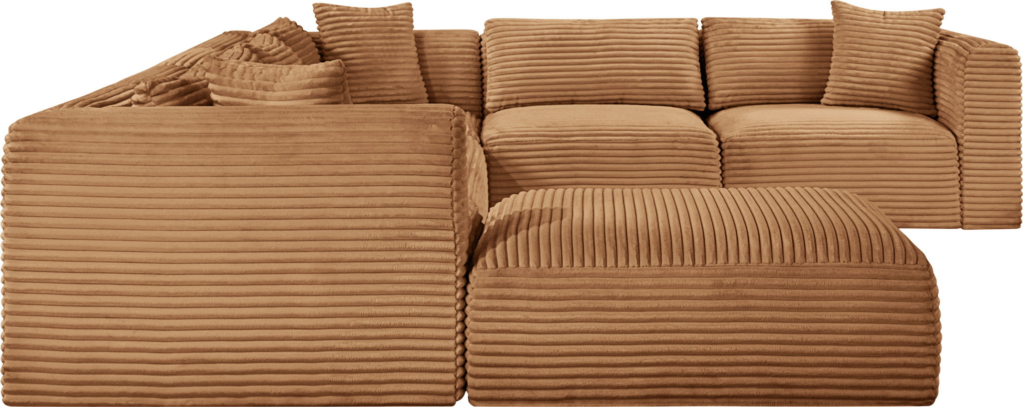 Shaggy - Fabric 7 Piece Modular U-Shaped Sectional With Ottoman - Urban Living Furniture (Los Angeles, CA)