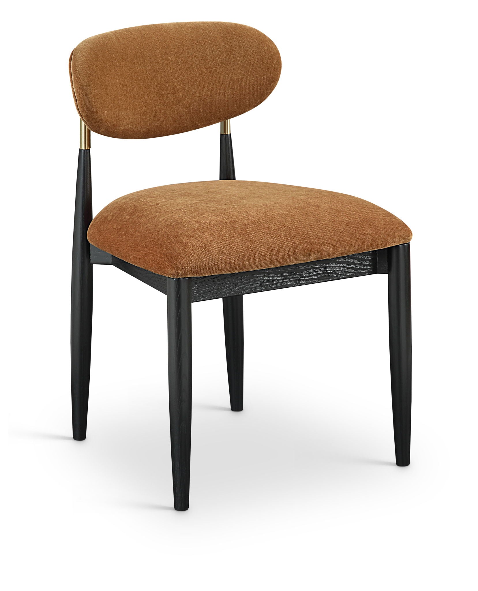 Riccio - Fabric Dining Side Chair (Set of 2) - Black And Gold Frame - Urban Living Furniture (Los Angeles, CA)