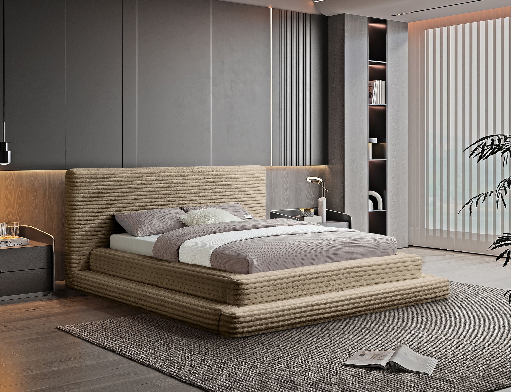 Drew - Fabric Upholstered Bed - Urban Living Furniture (Los Angeles, CA)