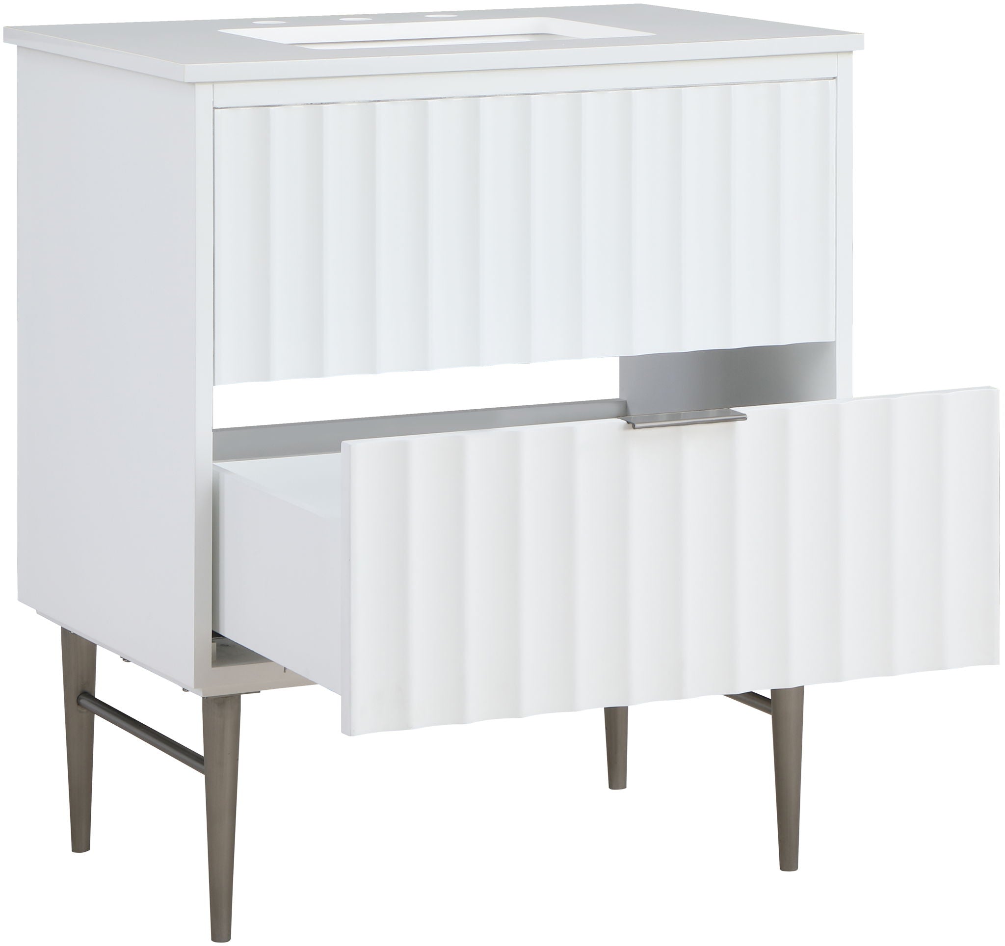 Modernist - Bathroom Vanity With Chrome Legs - Urban Living Furniture (Los Angeles, CA)
