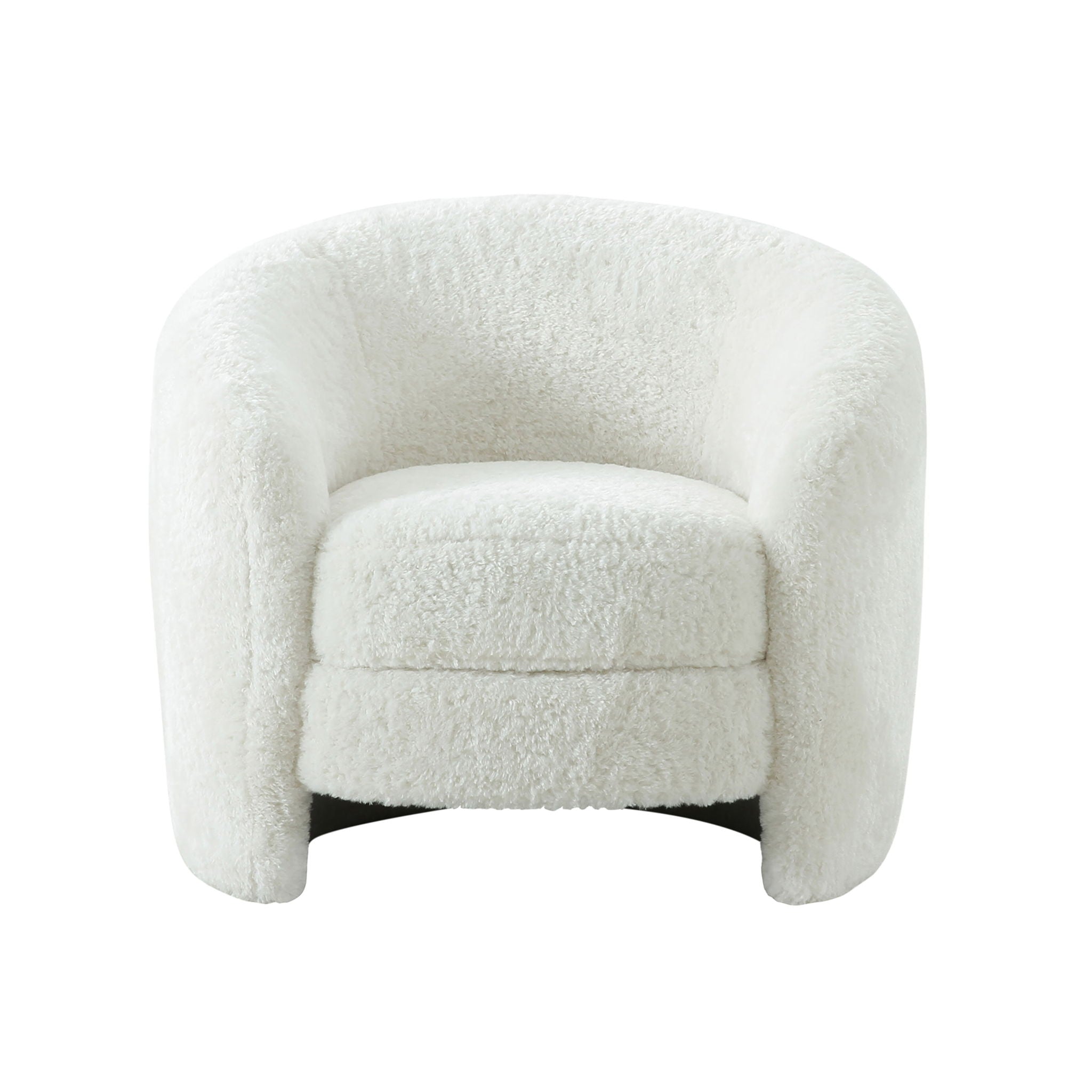 Dakota - Faux Shearling Armchair - White