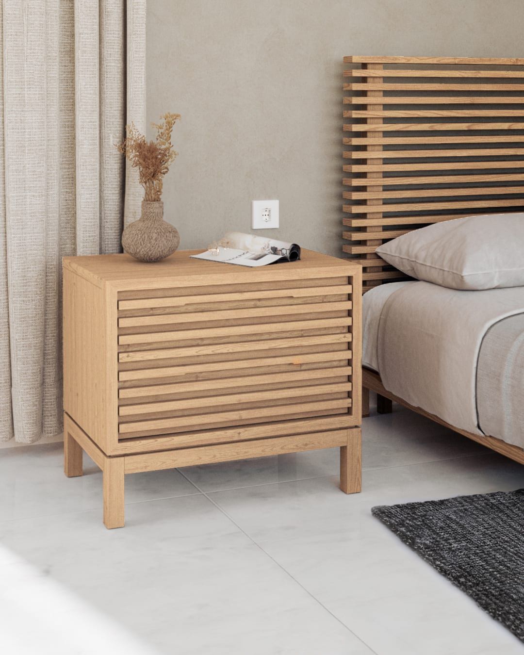 Tanner - Ash Wood Nightstand