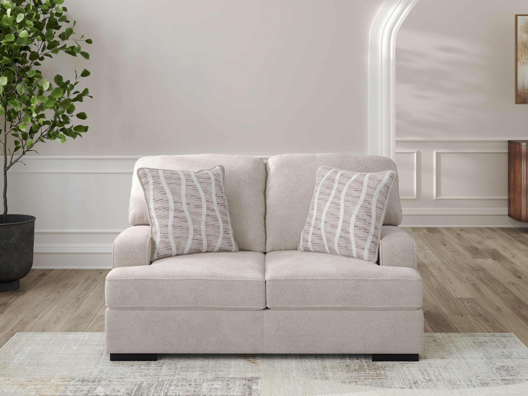 High Profile - Loveseat - Taupe - Urban Living Furniture (Los Angeles, CA)
