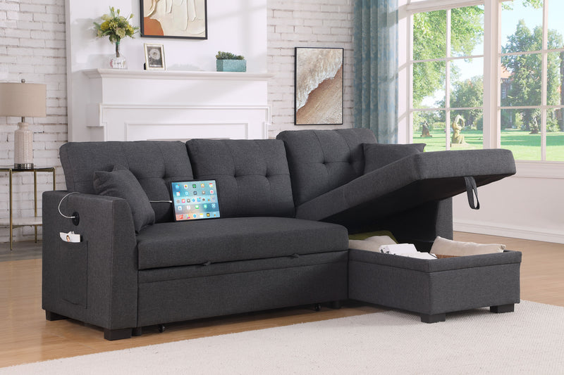 Space Saving Design Sectional Sofa Bed