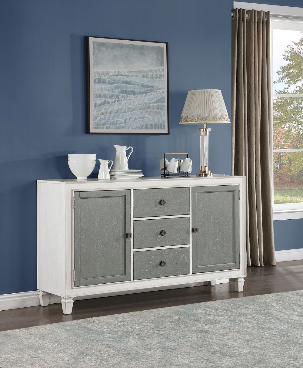 Katia - Server - Rustic Gray & Weathered White - Urban Living Furniture (Los Angeles, CA)
