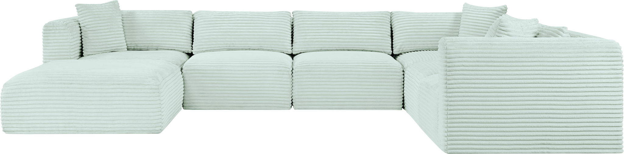 Shaggy - 7 Piece Modular U-Shaped Sectional With Ottoman - Urban Living Furniture (Los Angeles, CA)