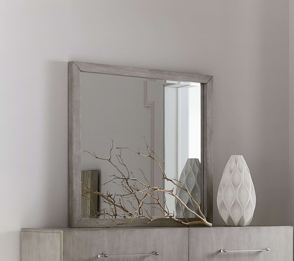 Argento - Dresser Mirror - Misty Gray
