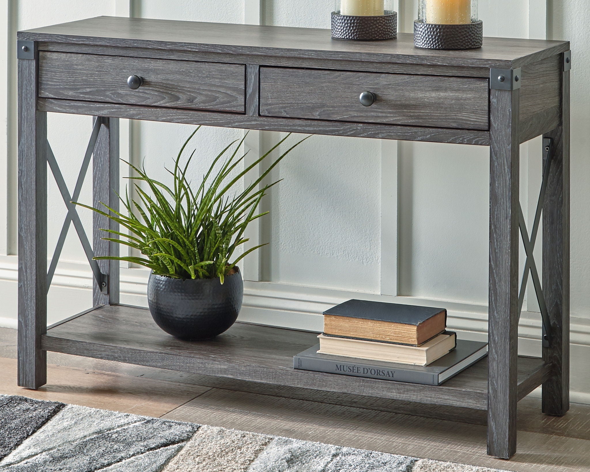 Freedan - Grayish Brown - Console Sofa Table - Urban Living Furniture (Los Angeles, CA)