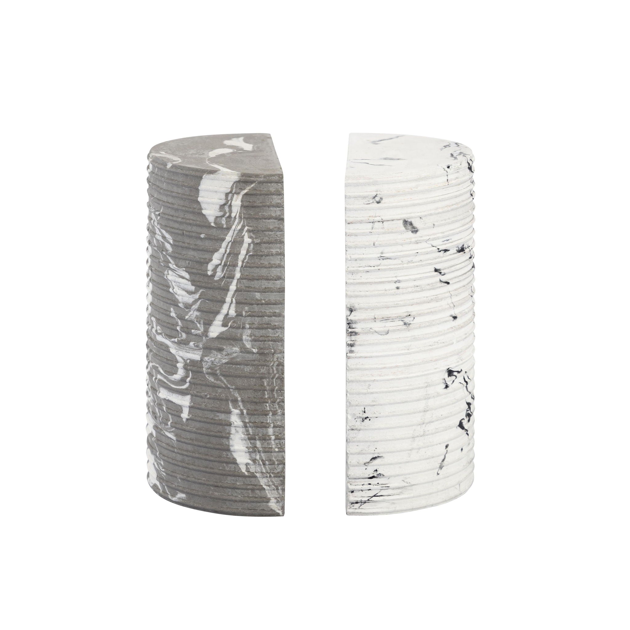 Terra - Concrete Bookends - Gray / White - Urban Living Furniture (Los Angeles, CA)