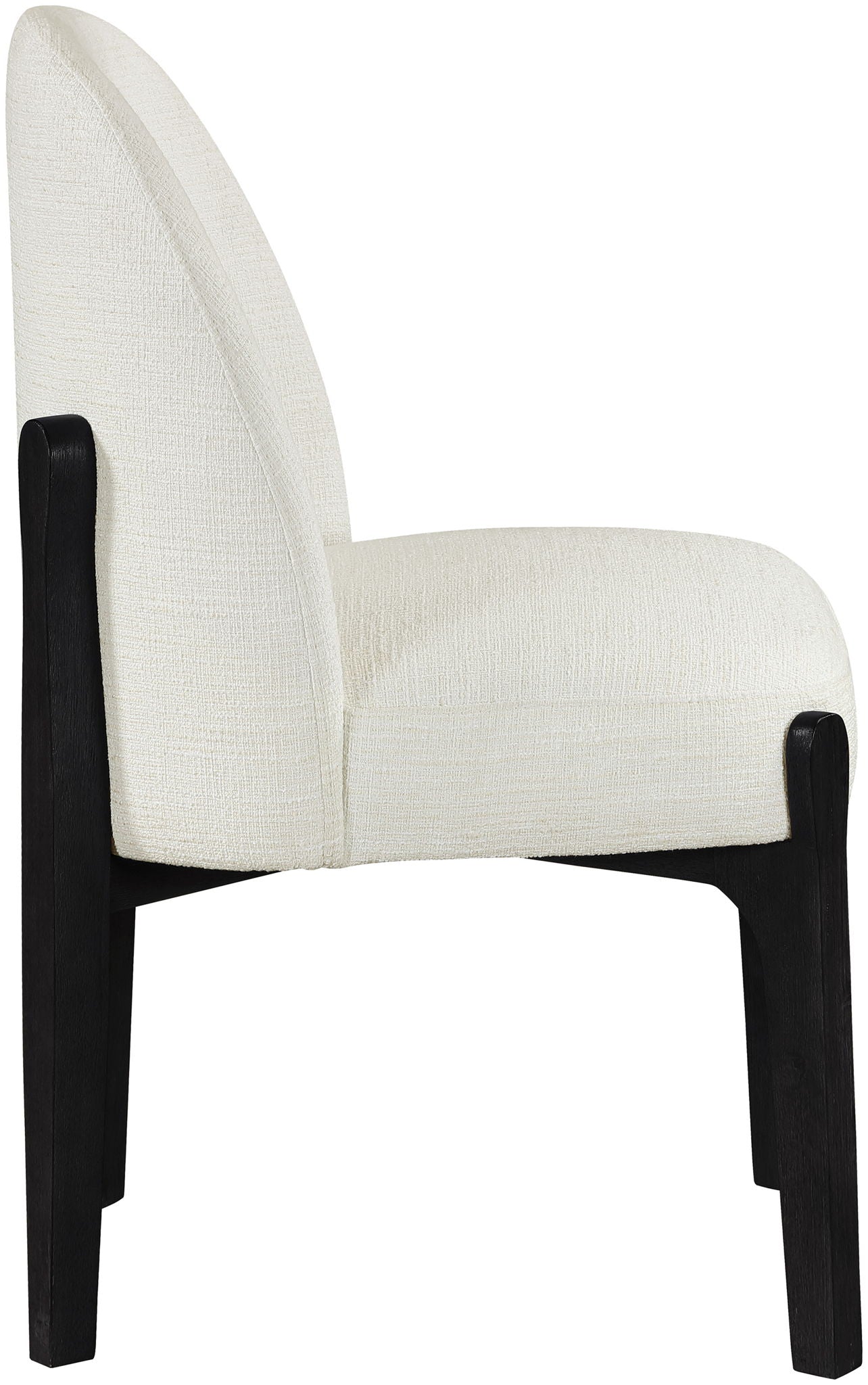 Torino - Upholstered Dining Chair With Brushed Black Base (Set of 2)