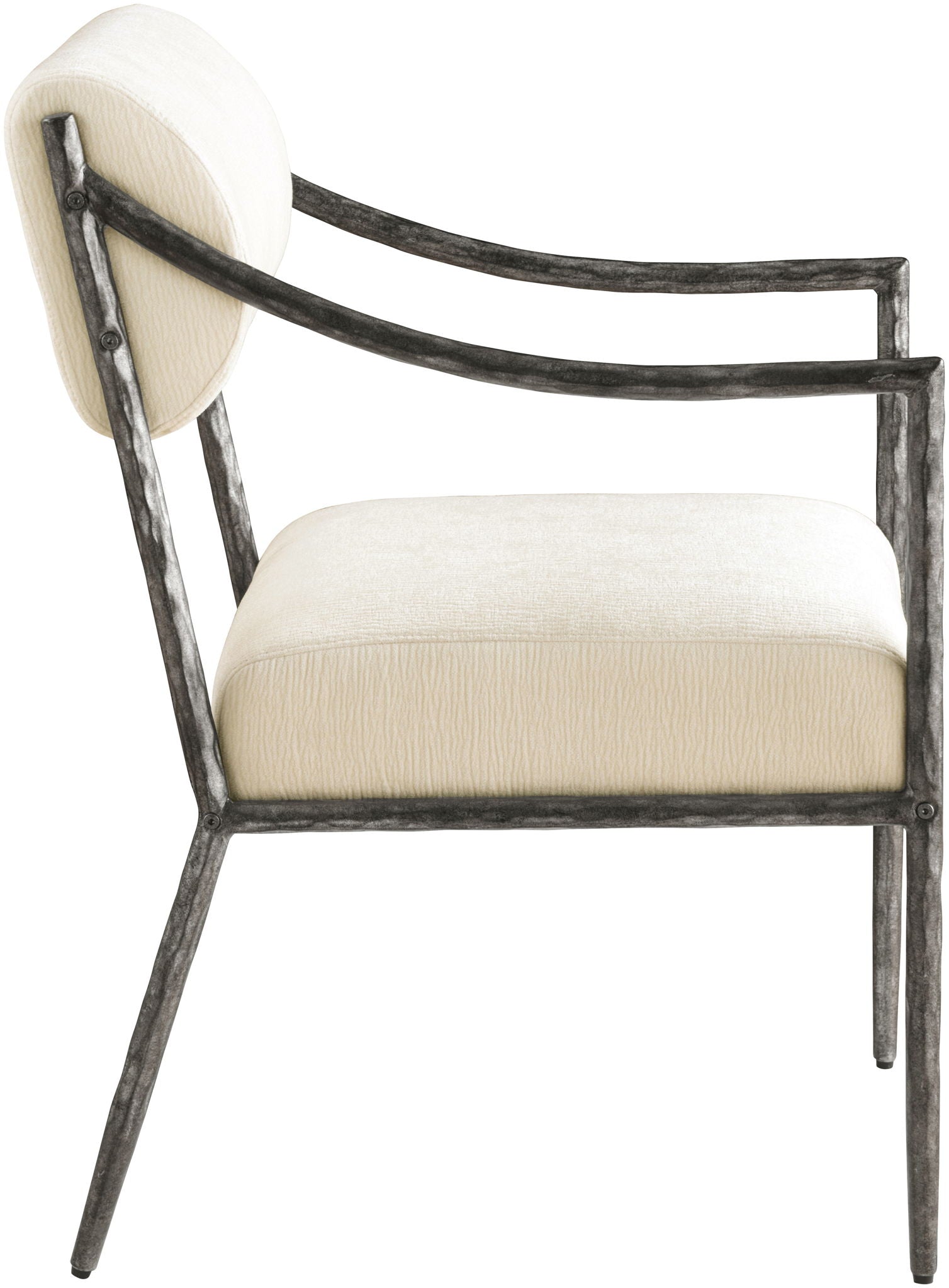 Bastille - Upholstered Dining Arm Chair (Set of 2) - Silver Frame - Urban Living Furniture (Los Angeles, CA)