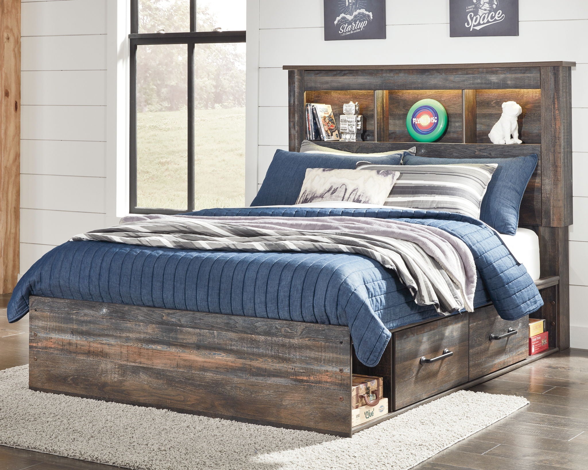 Drystan - Panel Bookcase Bed - Urban Living Furniture (Los Angeles, CA)