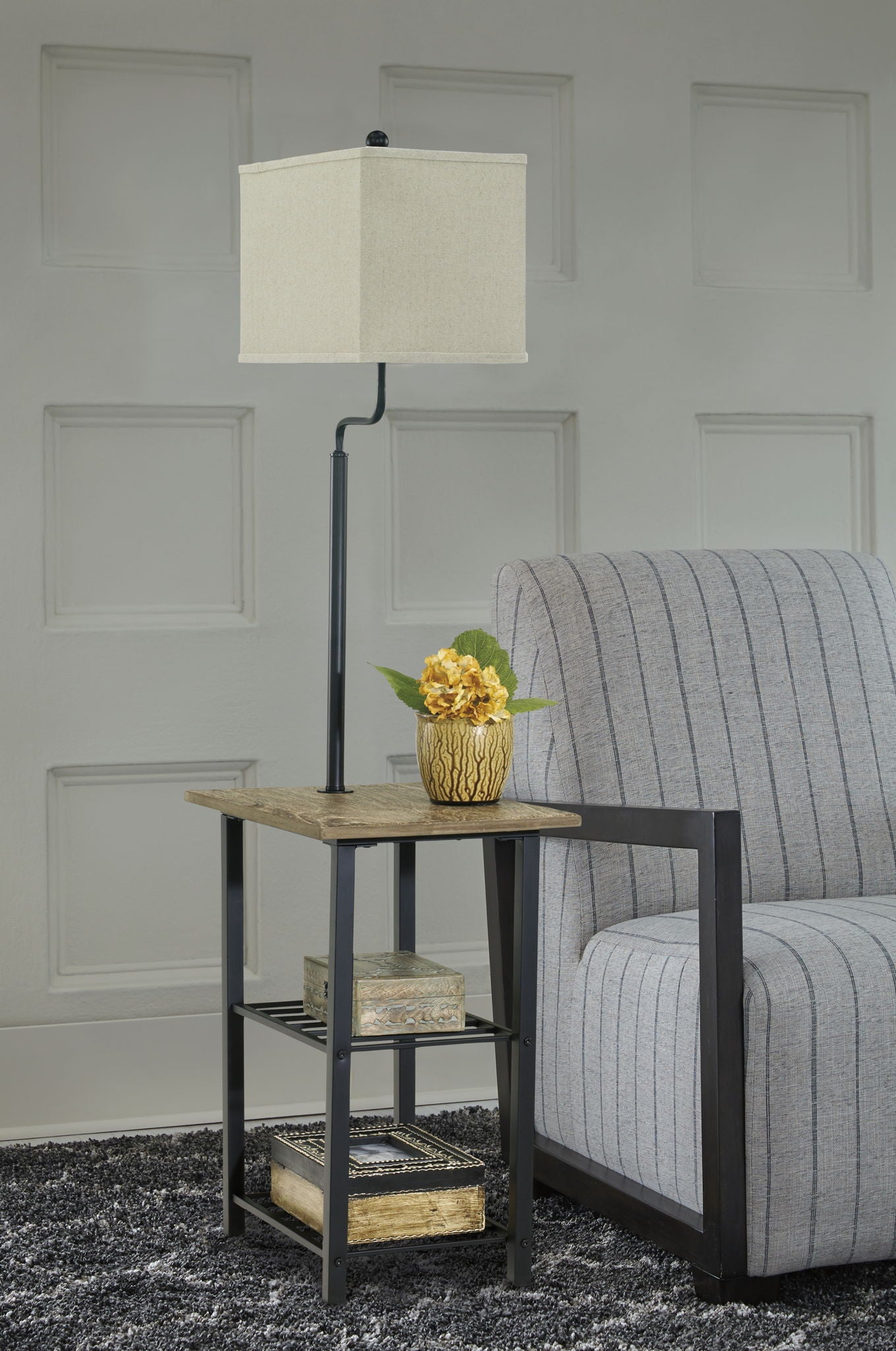 Shianne - Black - Metal Tray Lamp - Urban Living Furniture (Los Angeles, CA)