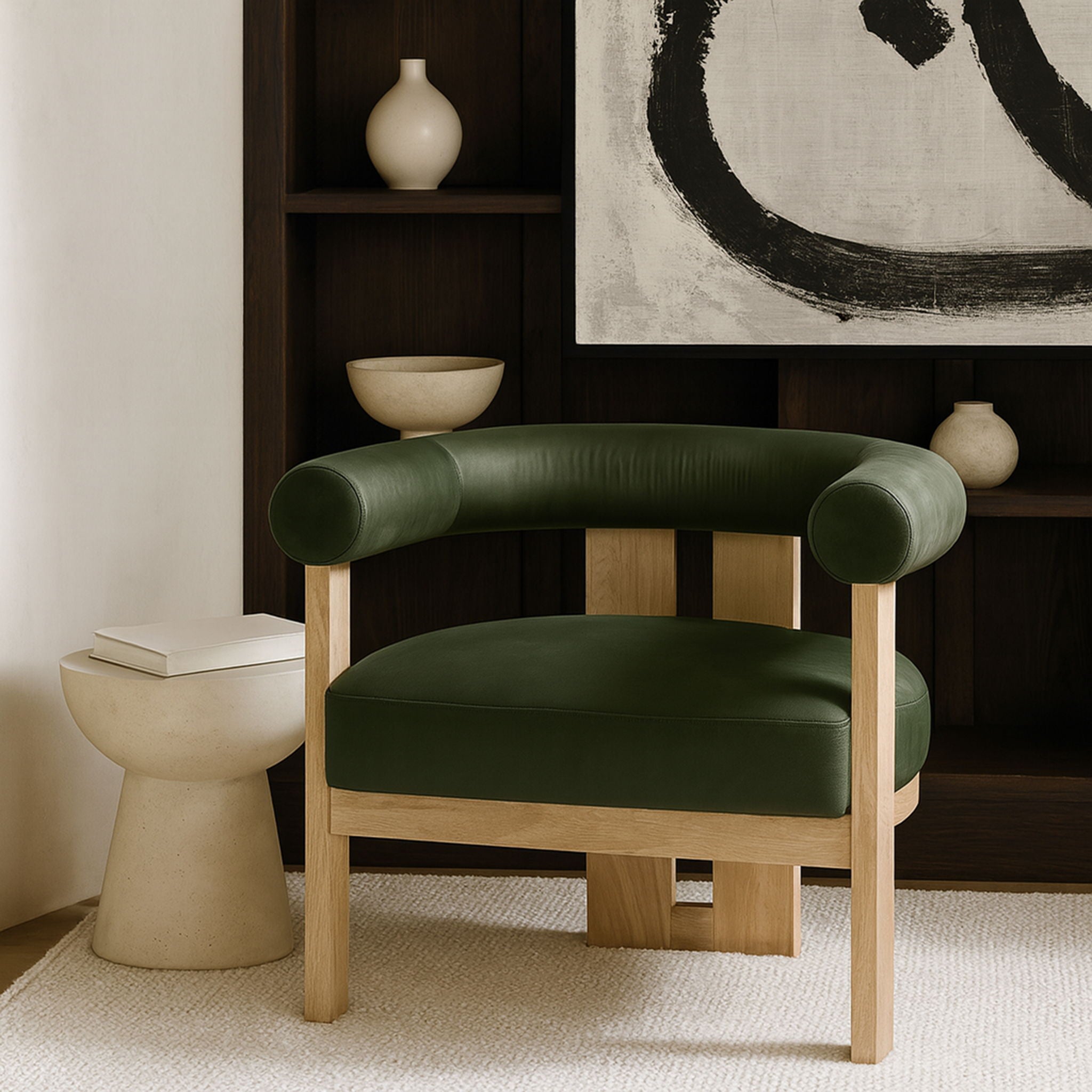 Arienzo - Performance Fabric Upholstered Accent Chair - Natural Base - Urban Living Furniture (Los Angeles, CA)