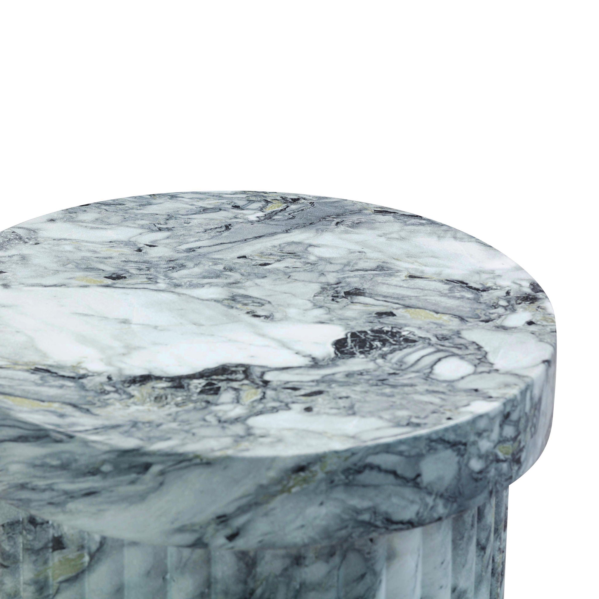 Serafina - Concrete Indoor / Outdoor Side Table - Marble Pattern - Urban Living Furniture (Los Angeles, CA)