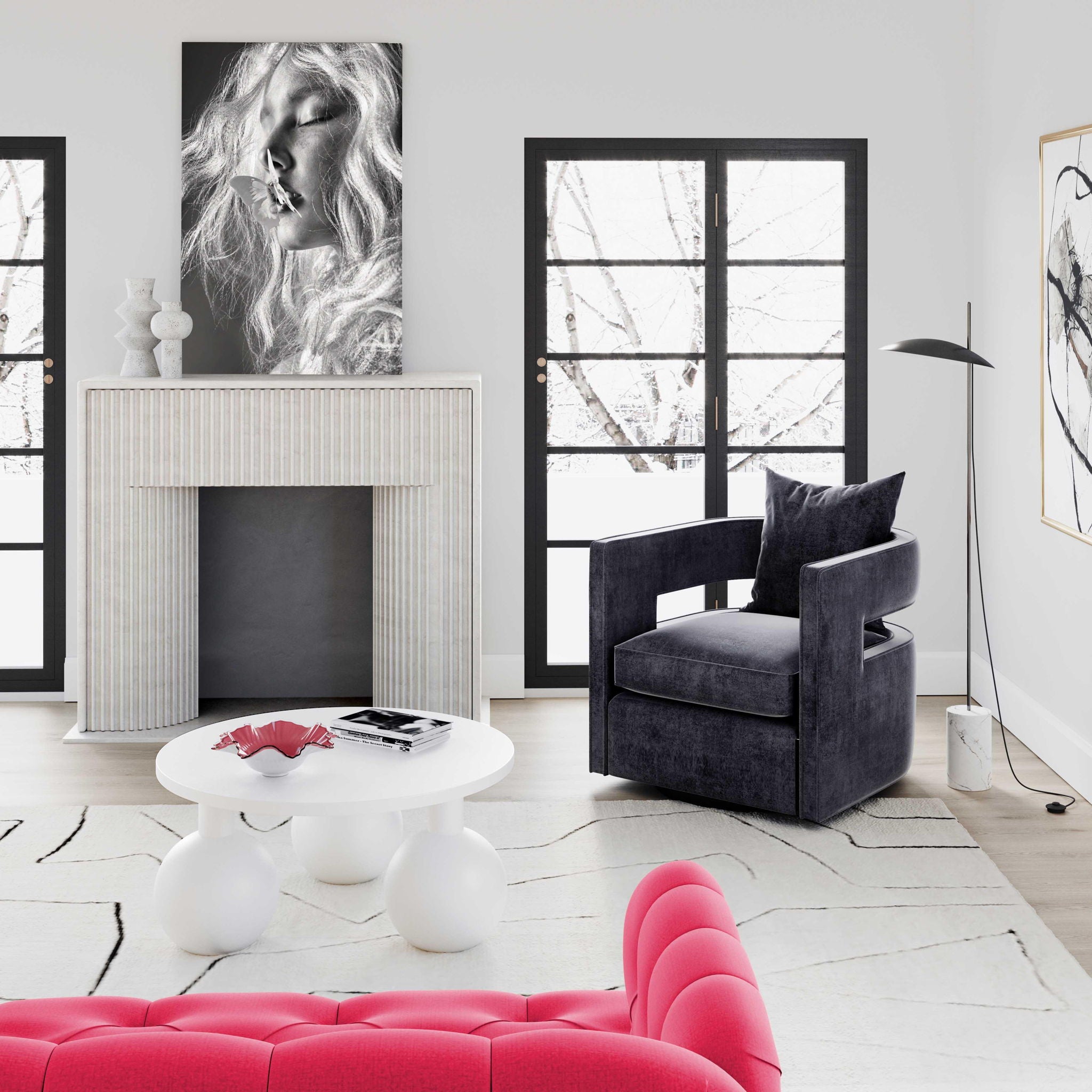 Kennedy - Swivel Chair - Urban Living Furniture (Los Angeles, CA)