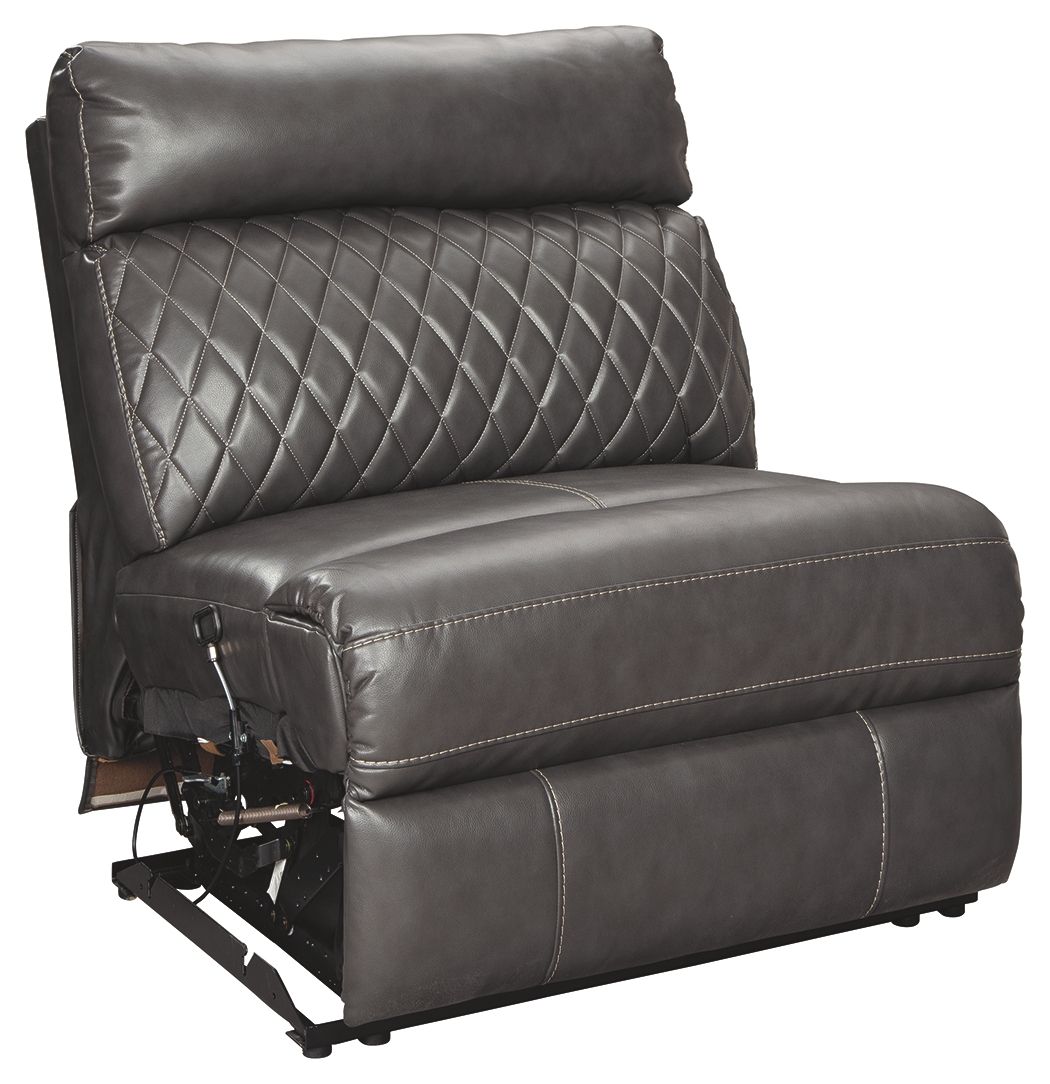 Samperstone - Armless Recliner - Gray - Urban Living Furniture (Los Angeles, CA)