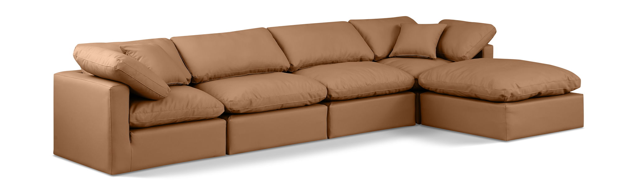 Indulge - Faux Leather 5 Piece Modular Sectional With Chaise - Urban Living Furniture (Los Angeles, CA)