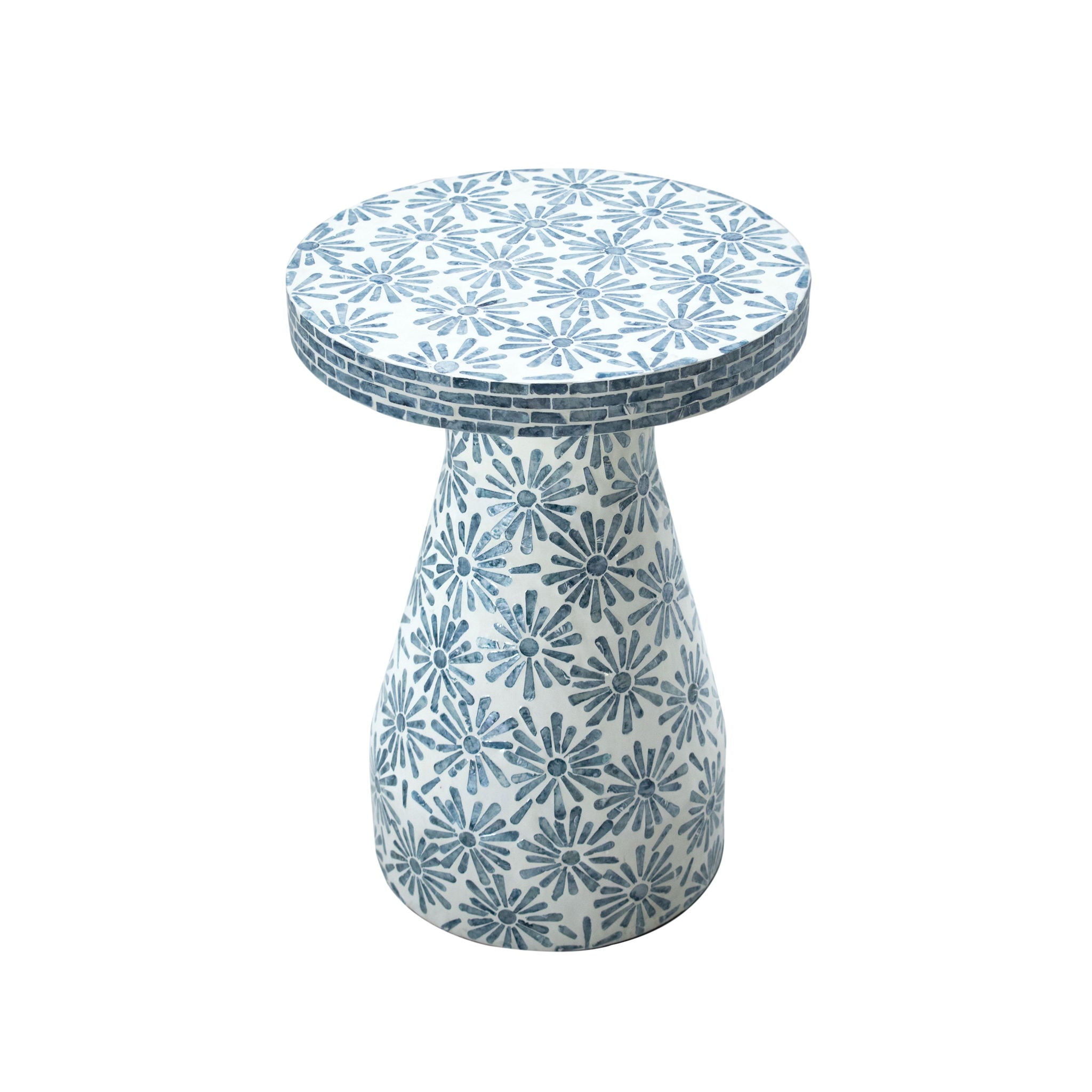 Halio - Checkered Shell Side Table - Urban Living Furniture (Los Angeles, CA)