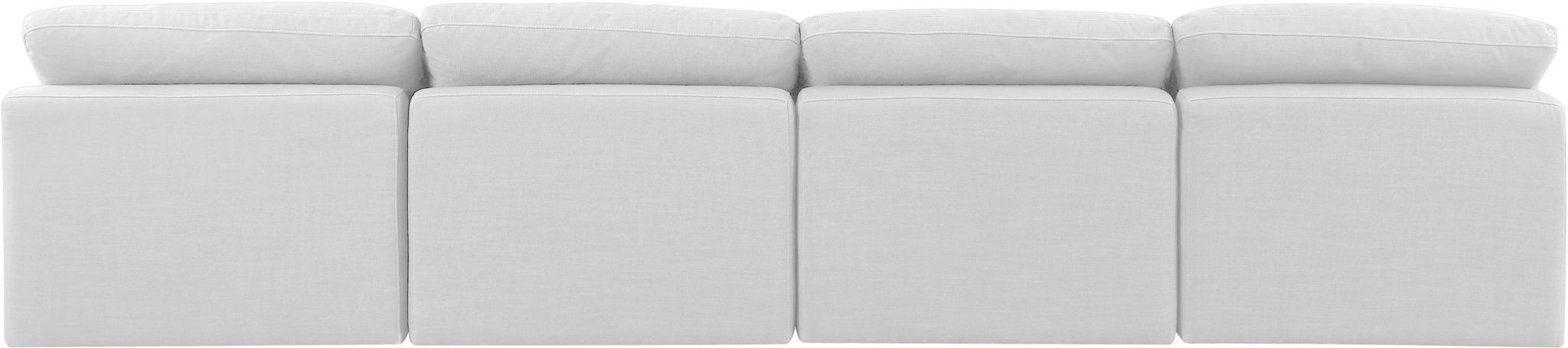 Indulge - Linen 4 Piece Modular Armless Sofa - White - Urban Living Furniture (Los Angeles, CA)