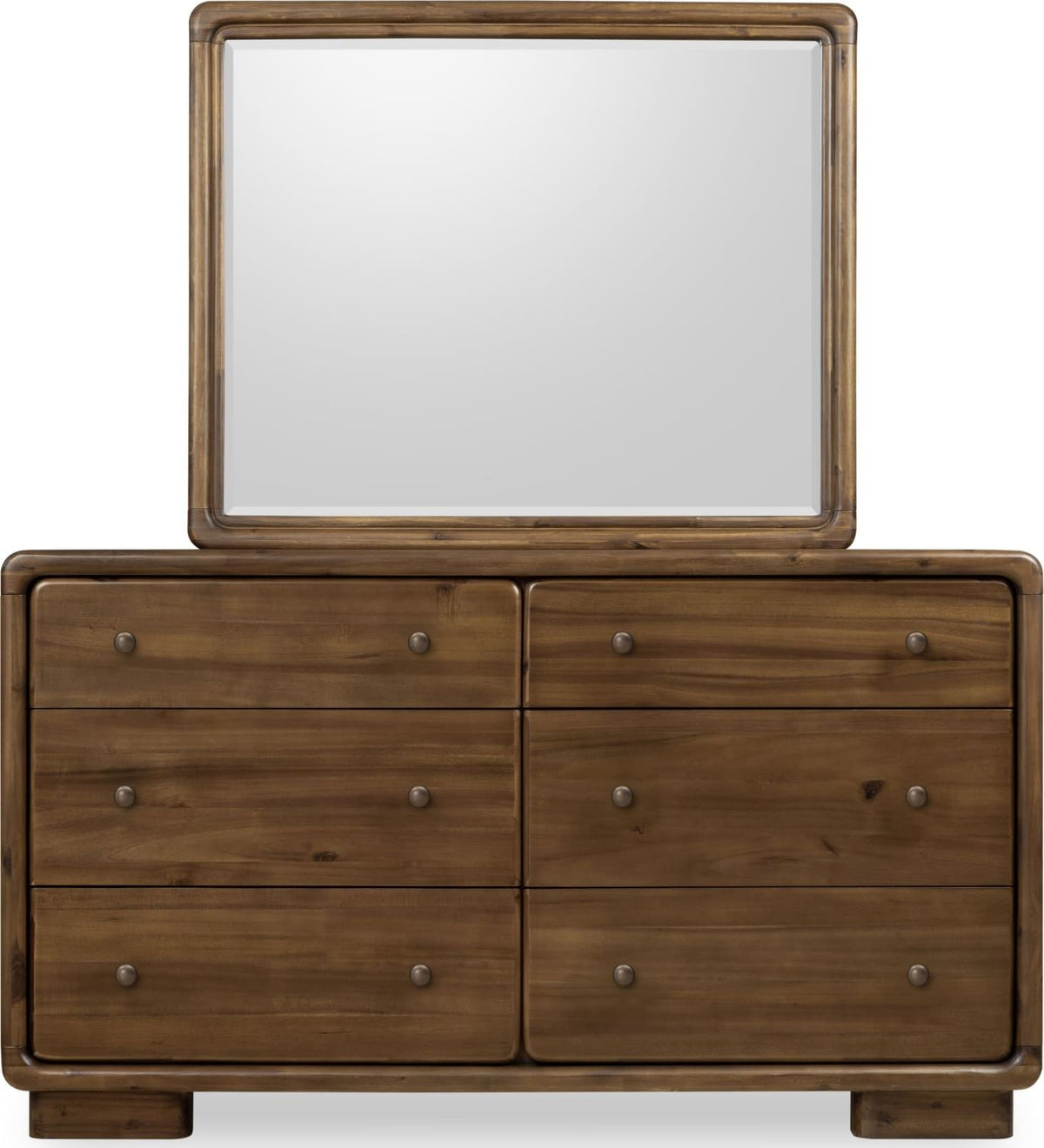 Boka - Six Drawer Acacia Wood Dresser - Impala