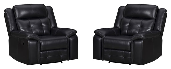 Clayton - Manual Swivel Glider Recliner (Set of 2) - Phantom