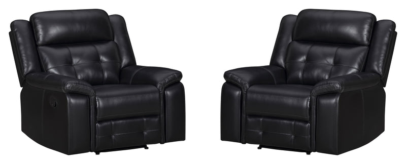 Clayton - Manual Swivel Glider Recliner (Set of 2) - Phantom