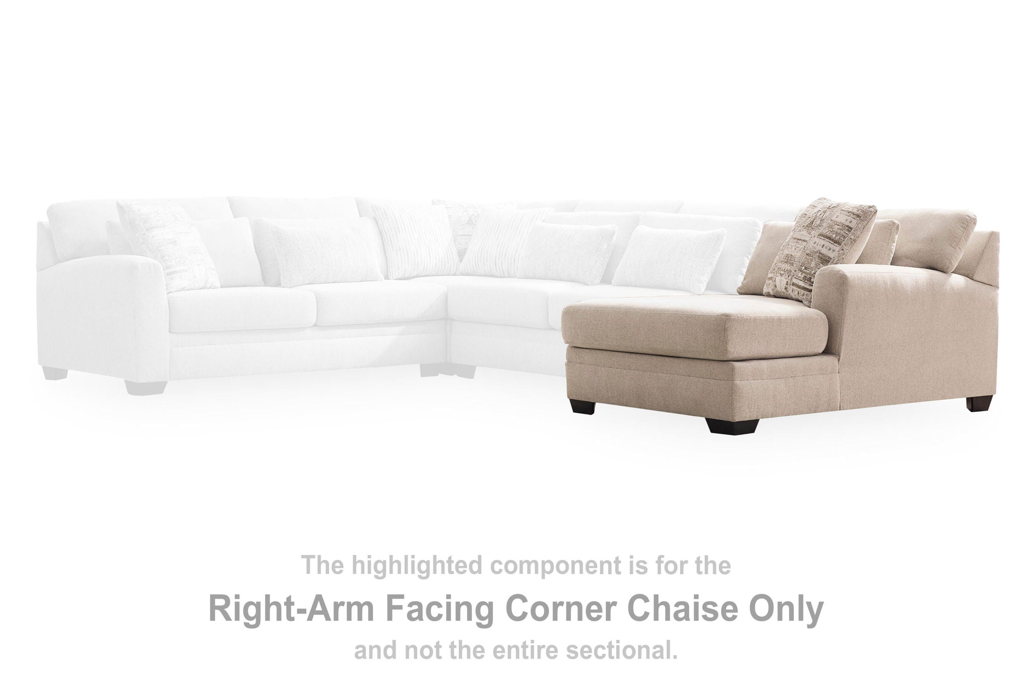 Mandi Point - RAF Corner Chaise - Marble - Urban Living Furniture (Los Angeles, CA)