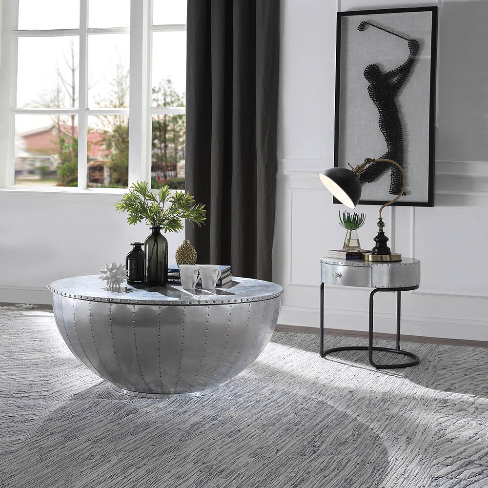 Brancaster - Coffee Table - Aluminum - 17" - Urban Living Furniture (Los Angeles, CA)