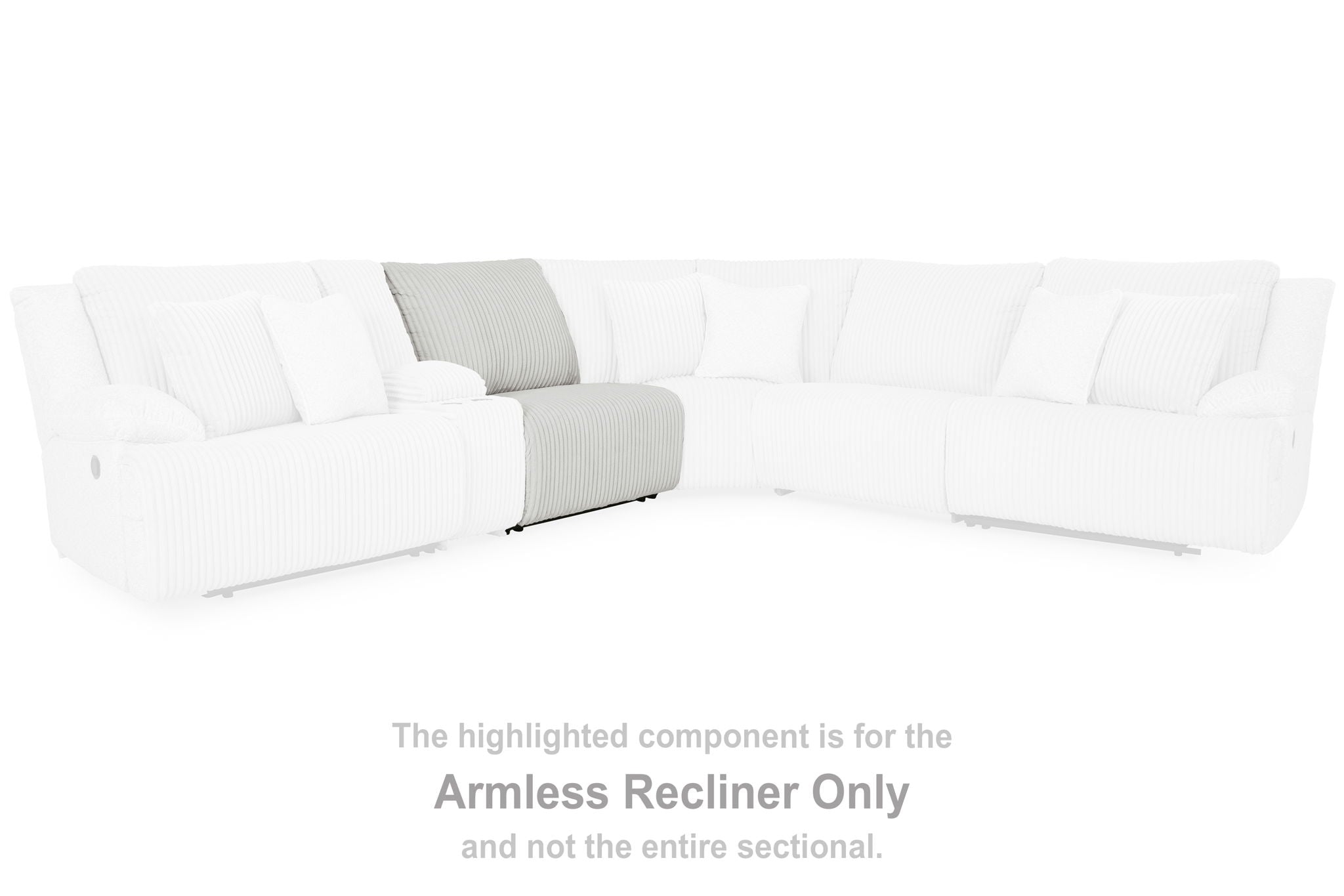 Top Tier - Alloy - Armless Recliner - Urban Living Furniture (Los Angeles, CA)