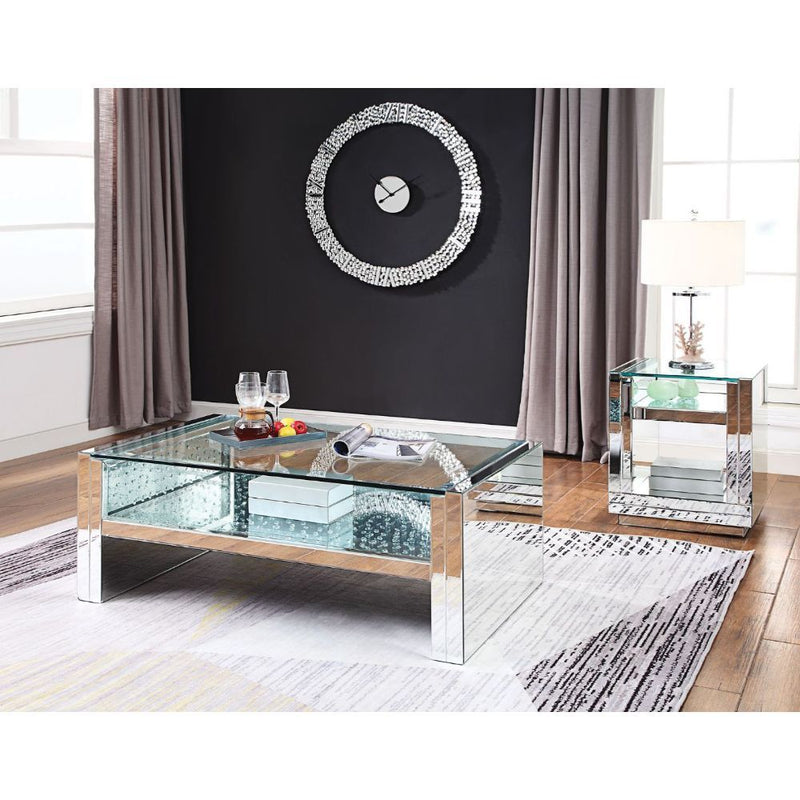 Nysa - Coffee Table - Mirrored & Faux Crystals - 19" - Urban Living Furniture (Los Angeles, CA)