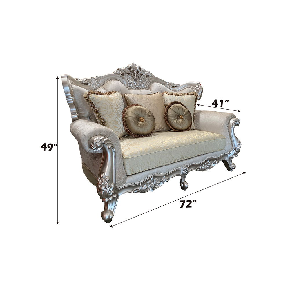 Bently - Loveseat With 5 Pillows (Same Lv01580) - Fabric & Champagne - Urban Living Furniture (Los Angeles, CA)