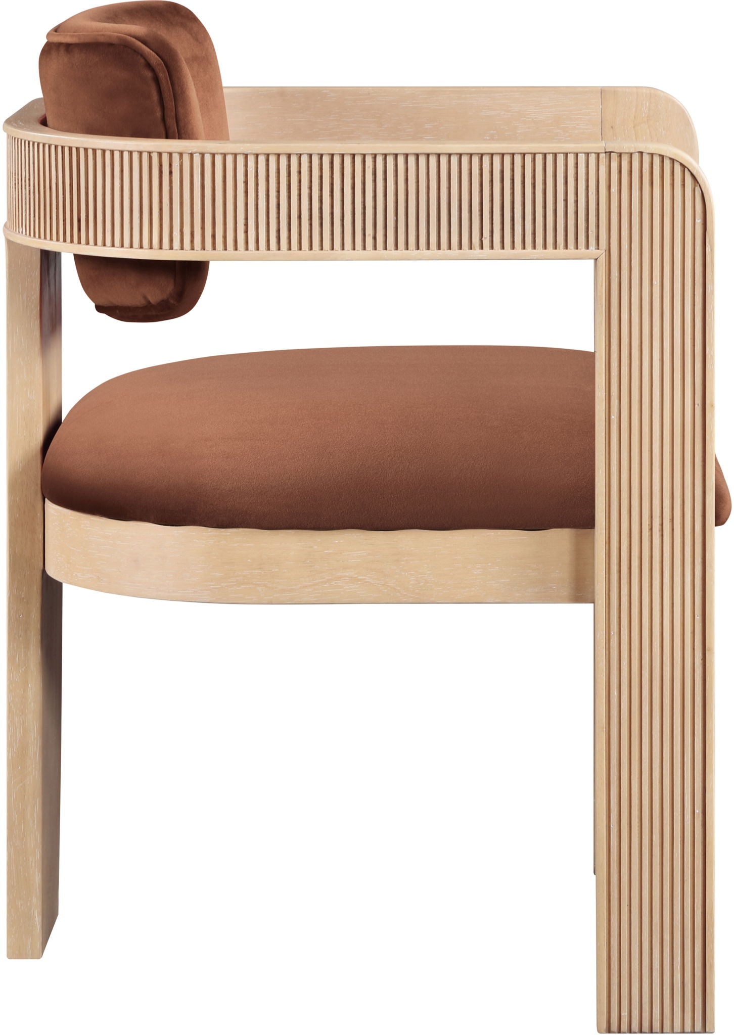 Sacha - Velvet Dining Chair With Natural Base (Set of 2) - Urban Living Furniture (Los Angeles, CA)
