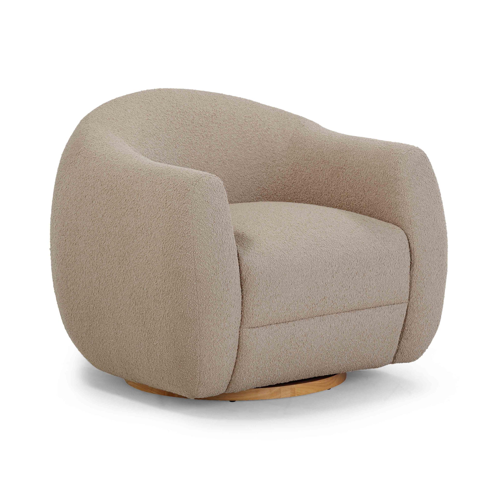 Judy - Boucle Swivel Chair - Urban Living Furniture (Los Angeles, CA)
