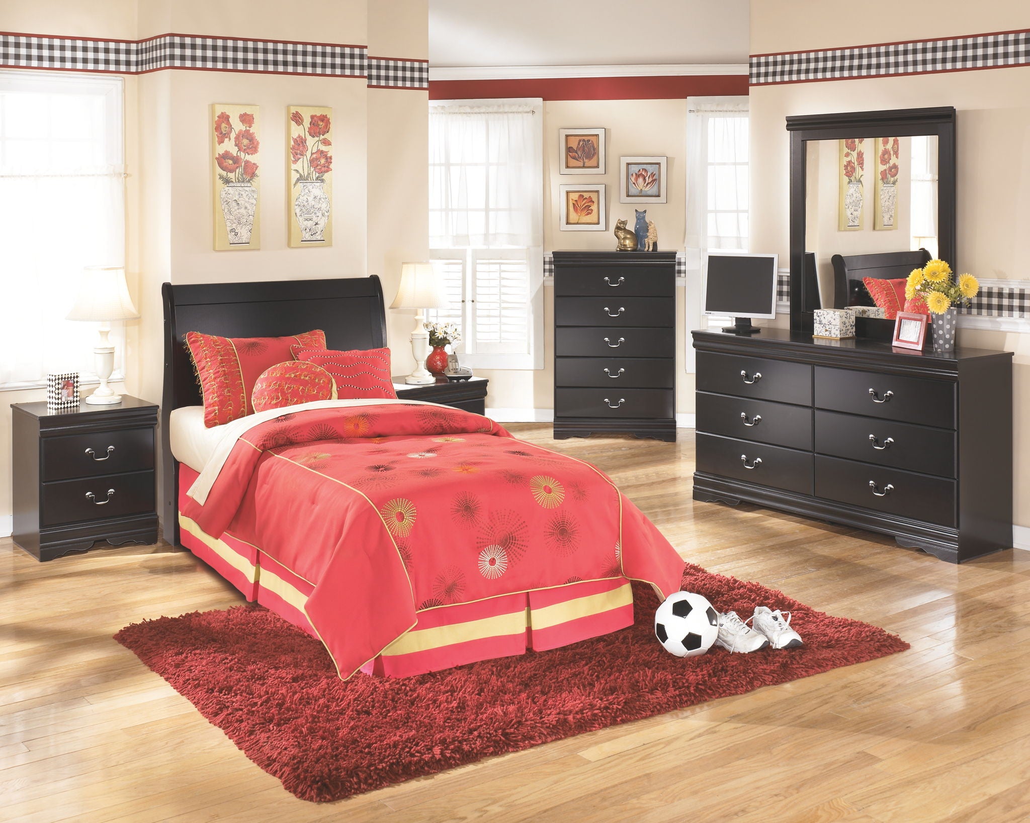 Huey Vineyard - Youth Sleigh Headboard - Urban Living Furniture (Los Angeles, CA)