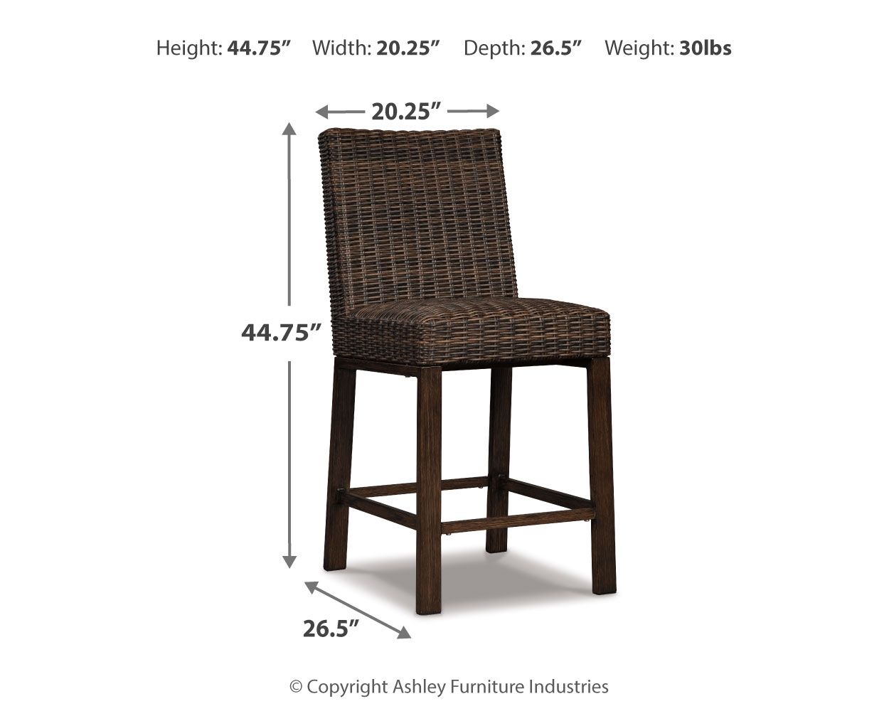 Paradise Trail - Barstool (Set of 2) - Medium Brown - Urban Living Furniture (Los Angeles, CA)