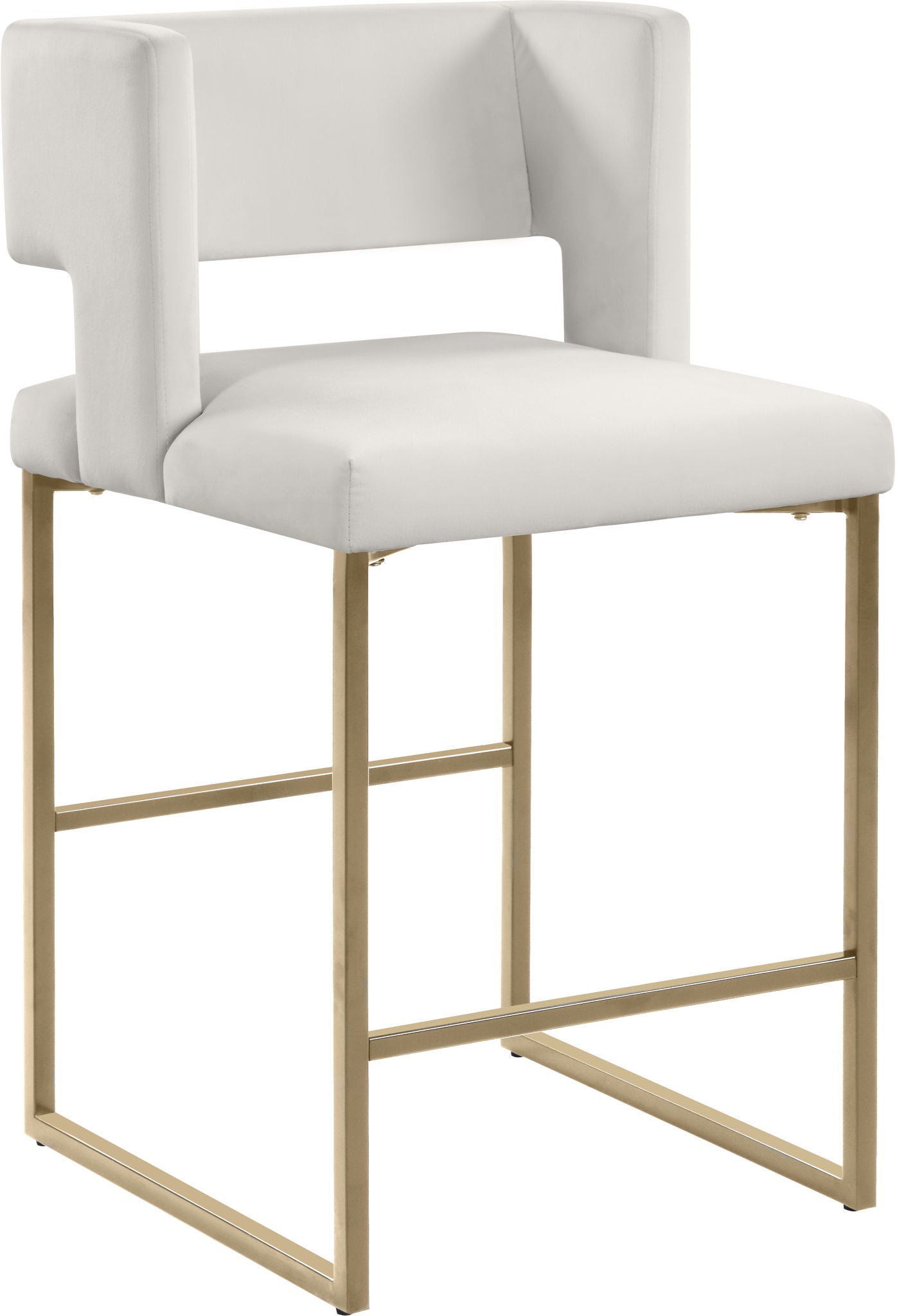 Caleb - Counter Stool with Gold Legs (Set of 2) - Urban Living Furniture (Los Angeles, CA)