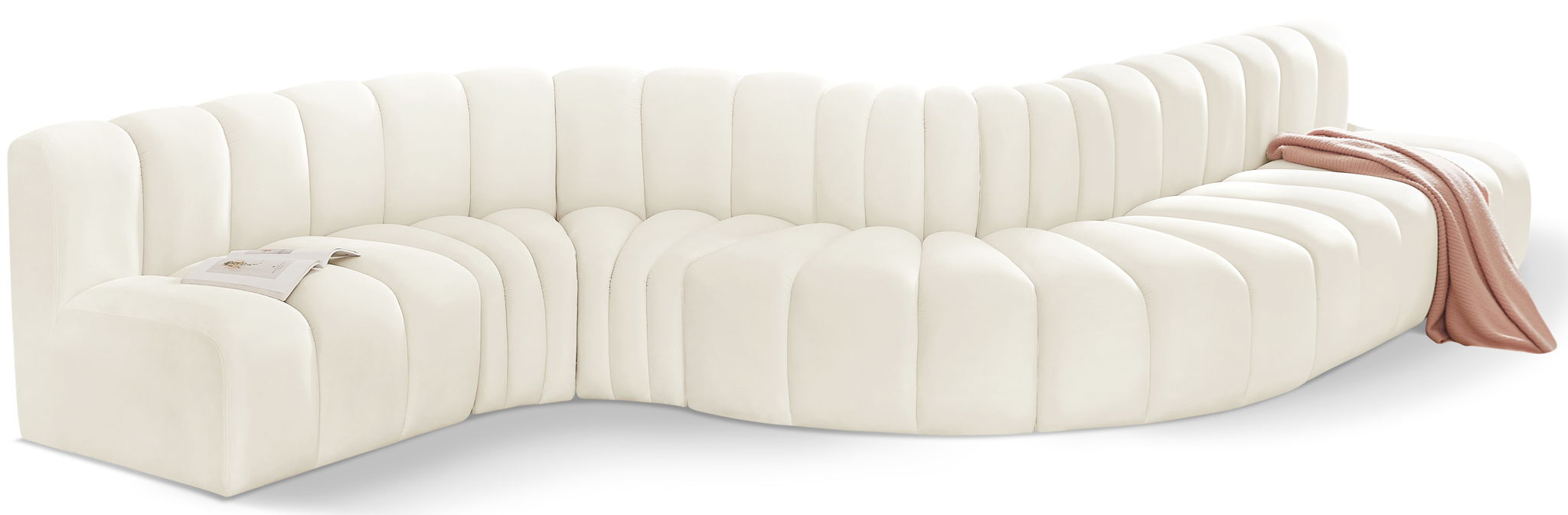 Arc - Velvet 7 Piece Modular Sofa - Urban Living Furniture (Los Angeles, CA)