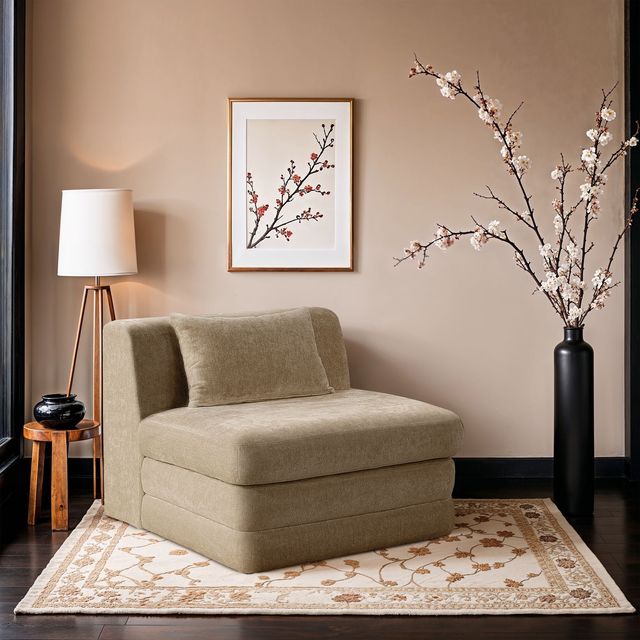 Stellar - Chenille Fabric Upholstered Modular Armless Chair - Urban Living Furniture (Los Angeles, CA)
