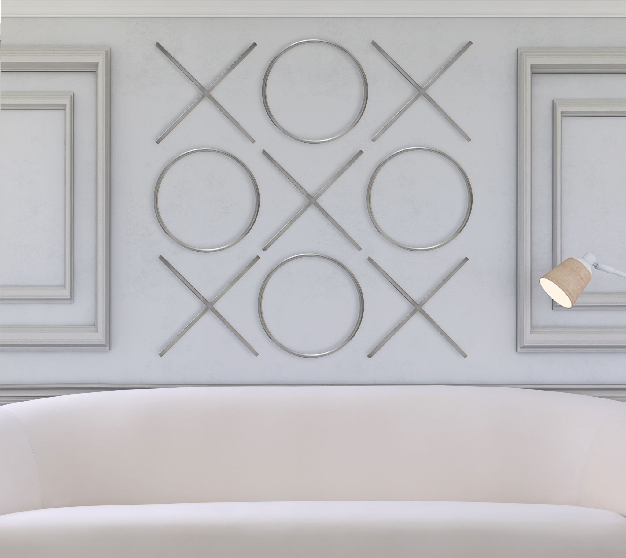 XOXO - Wall Decor - Pearl Silver - Urban Living Furniture (Los Angeles, CA)