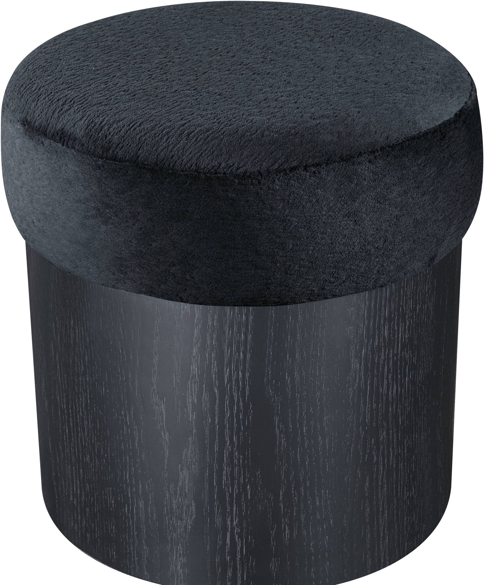 Nimes - Ottoman / Stool With Black Base - Urban Living Furniture (Los Angeles, CA)