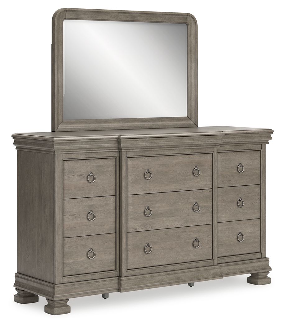 Lexorne - Gray - Dresser And Mirror - Urban Living Furniture (Los Angeles, CA)