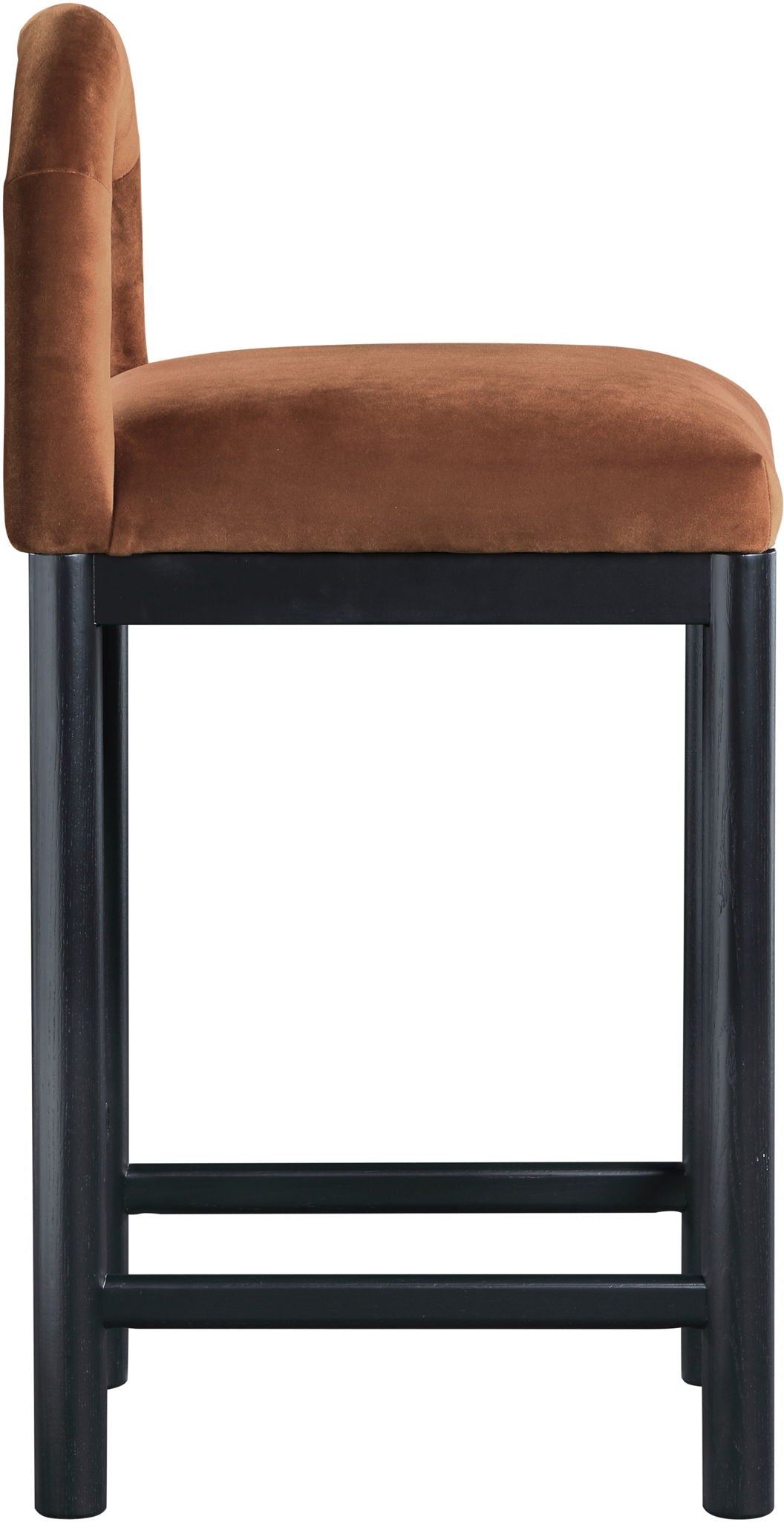 Conrad - Velvet Counter Stool With Black Legs - Urban Living Furniture (Los Angeles, CA)